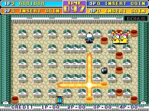 Bomber Man World Japan - gameplay - video snap - MAME Rom bbmanwj