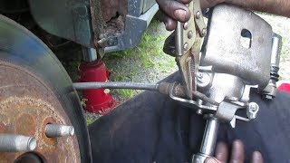 How to replace a brake caliper and bleed the brakes afterwards