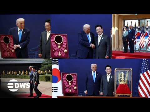 FULL CEREMONY: President Trump Receives Gold Crown & Grand Order of Mugunghwa in South Korea | AC1E