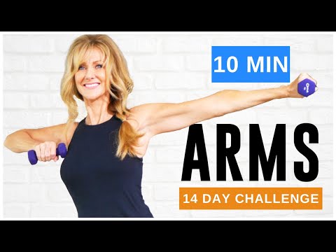 10 Minute Tone Your ARM Workout With WEIGHTS For Women Over 50!
