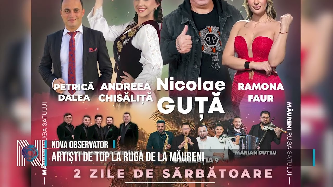 ARTIȘTI DE TOP LA RUGA DE LA MĂURENI