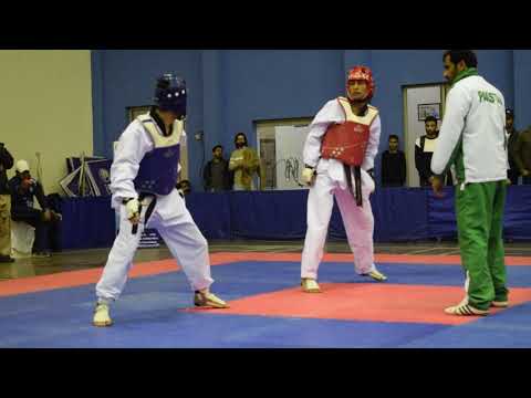 Sajawal zaheer bajwa Tkd RED UOL VS Sibtain Ali Qanbari  blue IIU