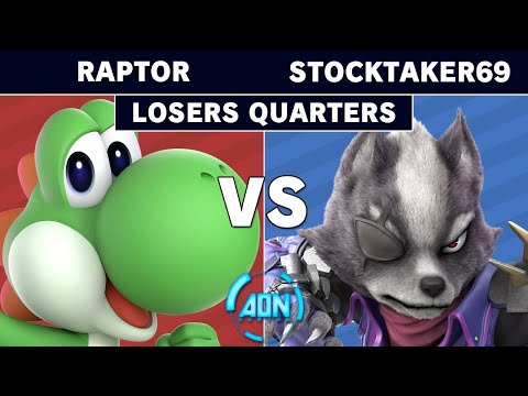 AON Ultimate 63 - Raptor (Yoshi) vs Stocktaker69 (Wolf) Losers Quarters - Smash Ultimate
