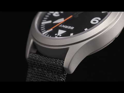 BERNY 2024 NEW Titanium Automatic Aviation Watch - Super Luminous, 100m Waterproof, Sapphire AMT143M