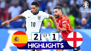 Spain vs England 2:1 | All Goals & Extended Highlights   UEFA Euro Cup 2024
