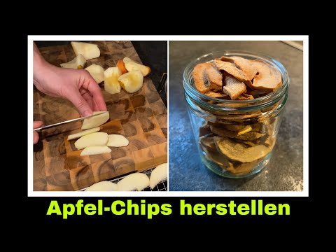 Apfelchips herstellen | Äpfel trocknen und haltbar machen | Selbstversorgung: Apfel Ernte