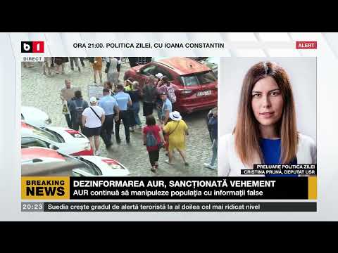 DEZINFORMAREA AUR, SANCȚIONATĂ VEHEMENT. Știri B1_ 17 august 2023