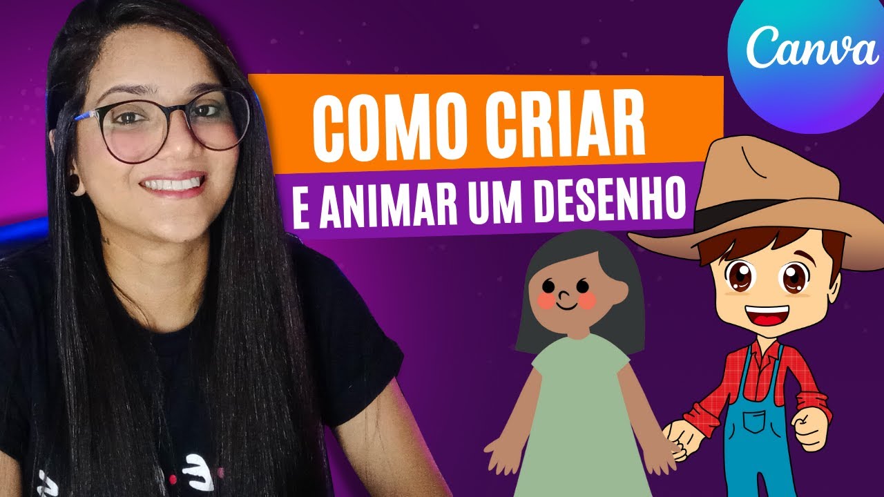 COMO ANIMAR UM DESENHO E CRIAR UM PERSONAGEM NO CANVA  DE UM JEITO FÁCIL