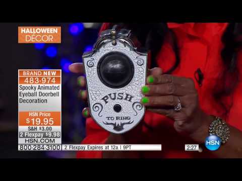 Spooky Animated Eyeball Doorbell Decoration 9 20 16 Tracey Kane