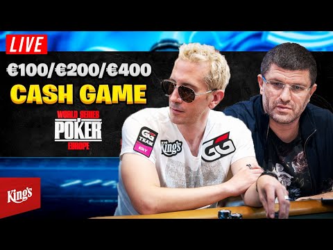 €100/€200/€400 LIVE High Stakes Cash Game - WSOP Europe 2022!