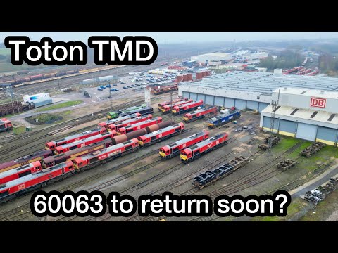 LOCOS at Toton TMD - With 60063 RUNNING & Under Test, 37607 Zooming By and 66004 Exiting the Depot!
