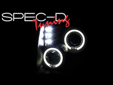 SPECDTUNING DEMO VIDEO: 2009-2014 FORD F150 DUAL HALO LED PROJECTOR HEADLIGHTS