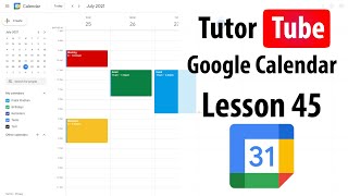 Google Calendar Tutorial - Lesson 45 - Print Options