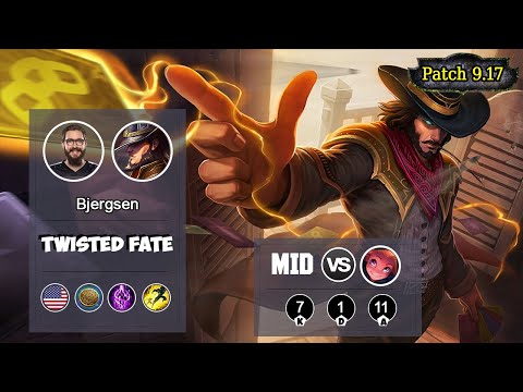 TSM Bjergsen Twisted Fate MID vs Zoe | LOL | S9 NA Challenger - Full Gameplay