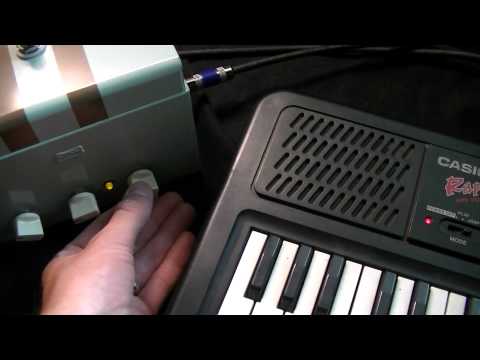 Diederich Electronics Nuclear Test Site pedal demo with Casio Rapman keyboard