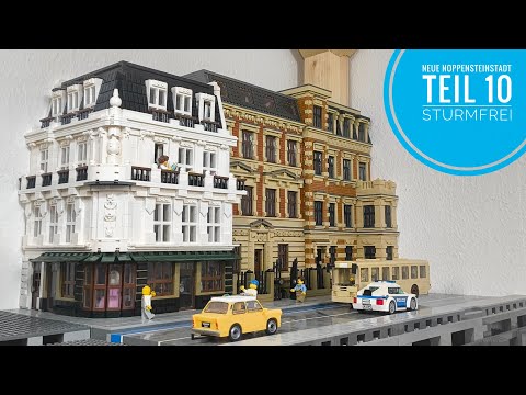 Neue Noppensteinstadt - Teil 10 weiteres Haus wird fertig // BlueBrixx Lego