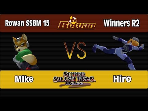 Rowan SSBM 15: Mike (Fox) Vs. Hiro (Sheik) - Winners R2