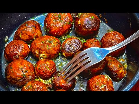 Garlic Butter Mushrooms in Air Fryer | How to cook Mushrooms in Air Fryer | Easy Air Fryer Recipes