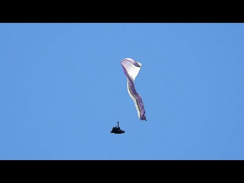 Gelitschirm SiKu: Beschleunigter gehaltener Seitenklapper bei 90° stoppen