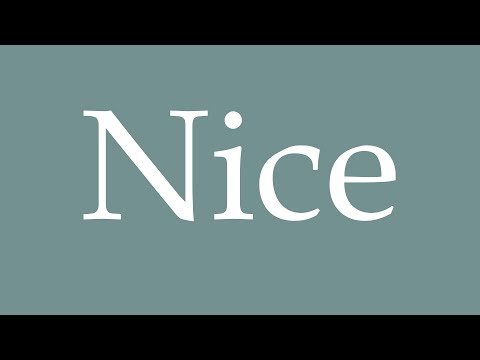 How to pronounce ''Nice'' correctly in French