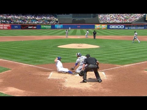 LAD@NYM: Greinke's scoreless streak halted at 45 2/3