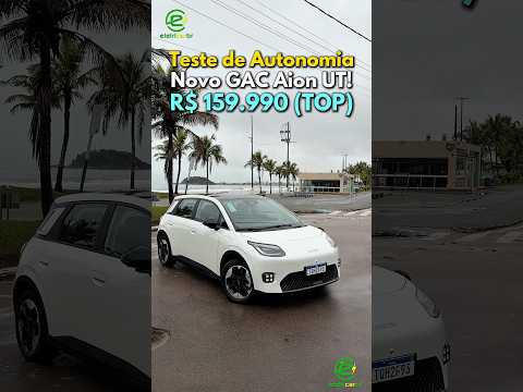 Teste de Autonomia de GAC Aion UT! Chuva + Estrada + Ultrapassagem