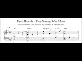 Fred Hersch - This Nearly Was Mine - Piano Transcription (Sheet Music in Description)