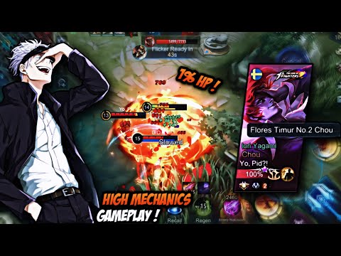 FANNY HYPER CARRY VS TOP GLOBAL KHUFRA & CHOU !!! HIGH MECHANICS FANNY GAMEPLAY - Fanny MLBB