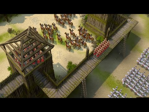 400 Romans vs 1500 Barbarians - Praetorians HD Remaster - Of All The Gallic Tribes | Hard Difficulty