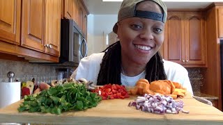 Cook With Me | Sweet Potato Hash 🍠🫑😋