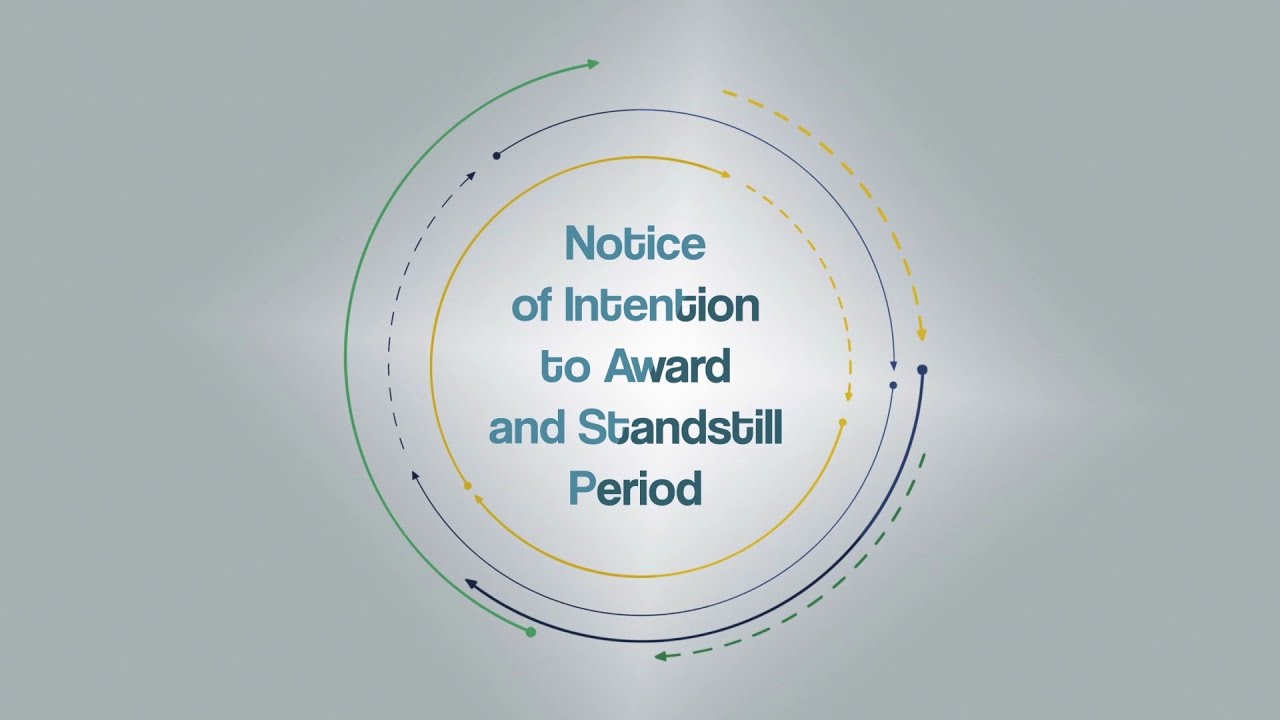 Notice of Intention to Award and Standstill Period