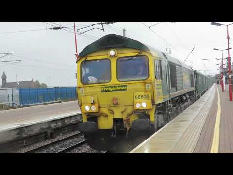 Class 66606 - Freightliner - At Speed - Wigan Northwestern - 25 10.2018