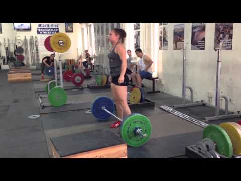 Alyssa Power Clean Double 80 kg