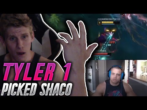 TYLER PICKED SHACO IN SOLO QUEUE!? RANK 1 SHACO REACTS!