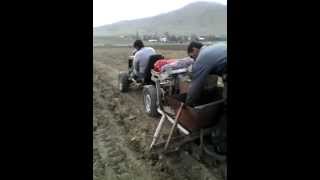 preview picture of video 'kartofəkən aqreqat 2013 modeli // самодельный трактор картофелесажалка'