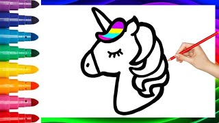 Easy Unicorn Drawing Tutorial | Learn to Draw Magical Unicorn for Kids