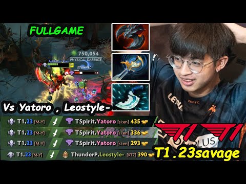 T1 23savage [Sven] 12K MMR vs Leostyle Yatoro Dota 2 7.30b Perspective Fullgame