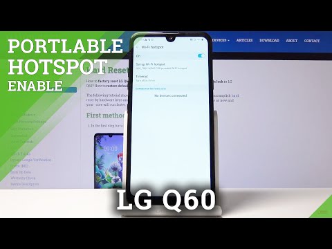 How to Create Portable Hotspot in LG Q60 -  Share Wi-Fi