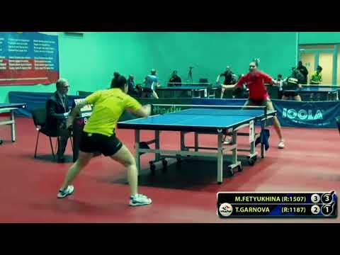 1.FETYUKHINA - GARNOVA Moscow Championship table tennis настольный теннис