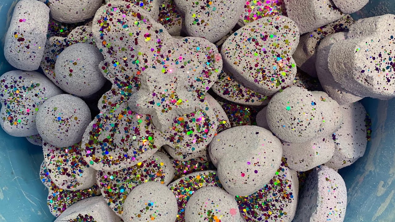 ASMR | glittery powdery reforms | soft | dusty | gritty | relaxing | satisfying | stress relief