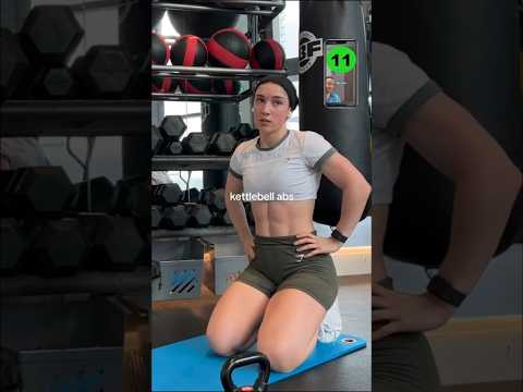 Her Kettlebell ABS WORKOUT!😳
