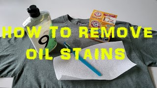 How to Remove Oil Stains From Your Clothes | Simple and Easy Method