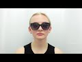 Woman Model Wearing Guess GF0362 01B Sunglasses