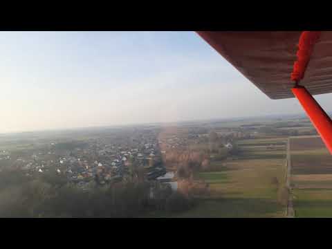 Chojne k/Sieradza - z lotu ptaka - lot samolotem Areoprakt A-22 L