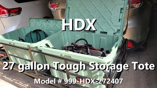 27 Gallon HDX Storage Tote Box