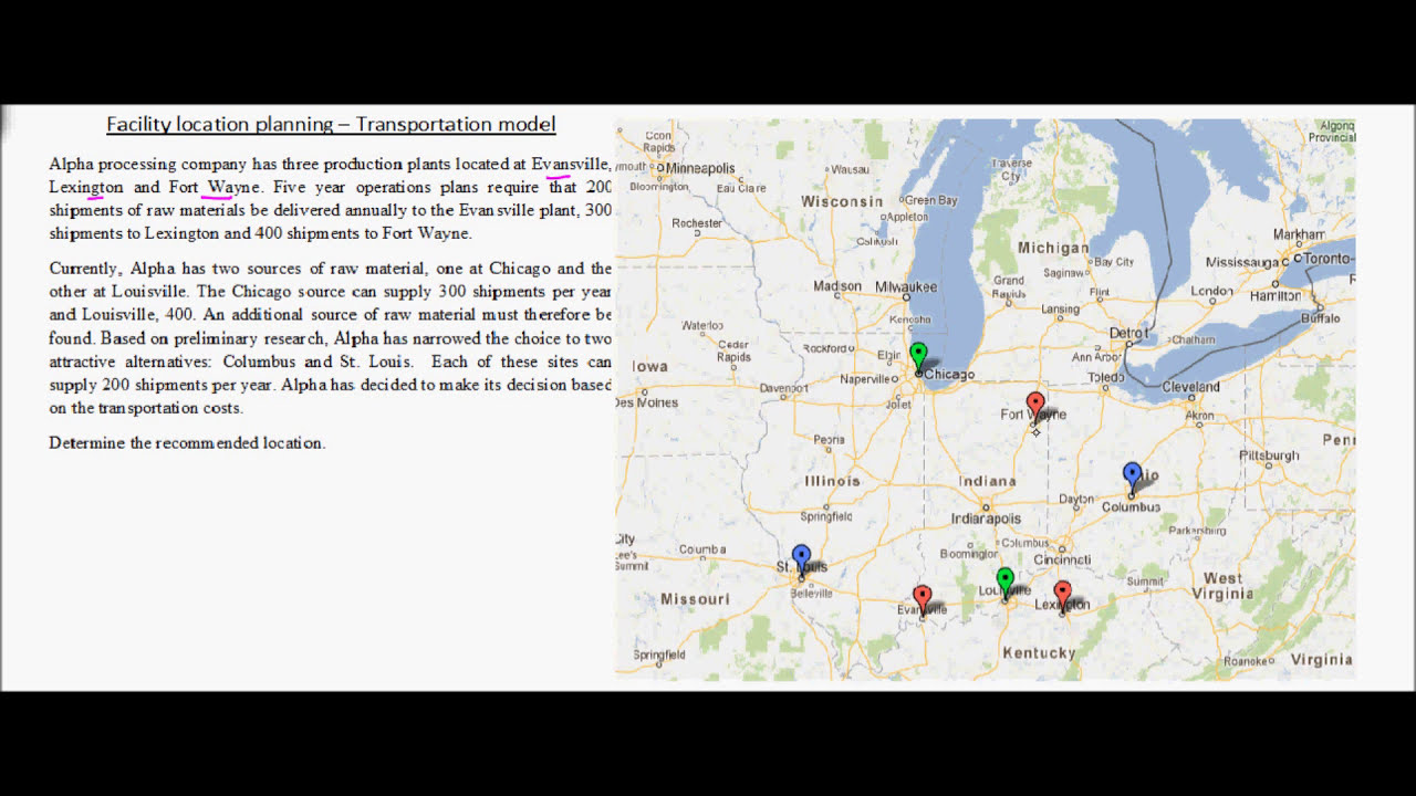 Facility Location Planning to