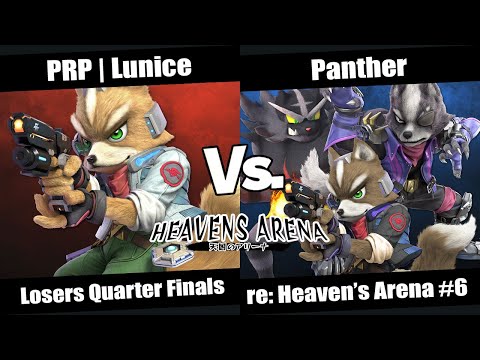 re: Heaven's Arena #6 Losers Quarter Finals - PRP | Lunice (Fox) vs Panther (Incineroar, Wolf, Fox)