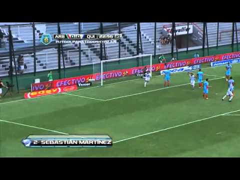Gol de Martínez Arsenal 0   Quilmes 1 Fecha 6 Torneo Final 2014