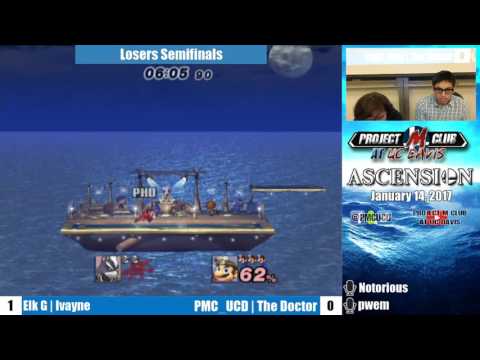 “Ascension 1/14/17” – Ivayne (Wolf) v. The Doctor (Mario) – Losers Semis