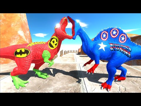 ROBIN T REX MOUNTAIN DEATH CLIMB - Animal Revolt Battle Simulator